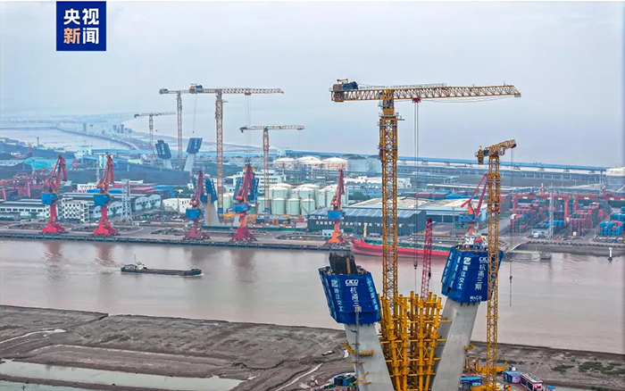 央视聚焦！PT视讯超大塔助建世界级桥梁工程！
