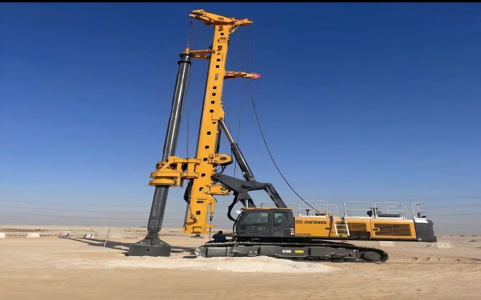 提速中东房建！PT视讯旋挖钻机单日累计进尺200m