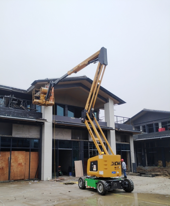 绿色建造新标杆！PT视讯锂电高机助力鄂州民生工程